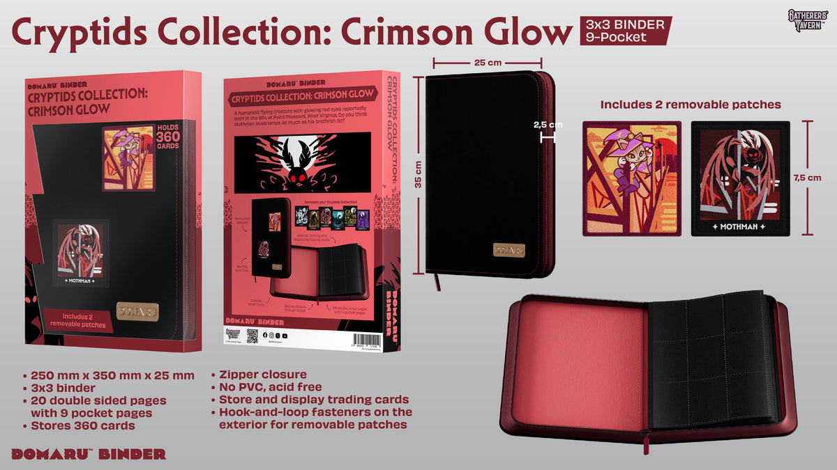 Gatherers' Tavern - DOMARU 9-Pocket binder Cryptids Collection Crimson Glow