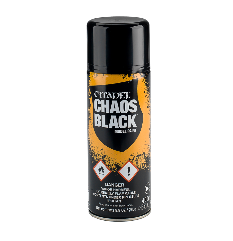 Base Chaos Black Spray Paint (400ml)