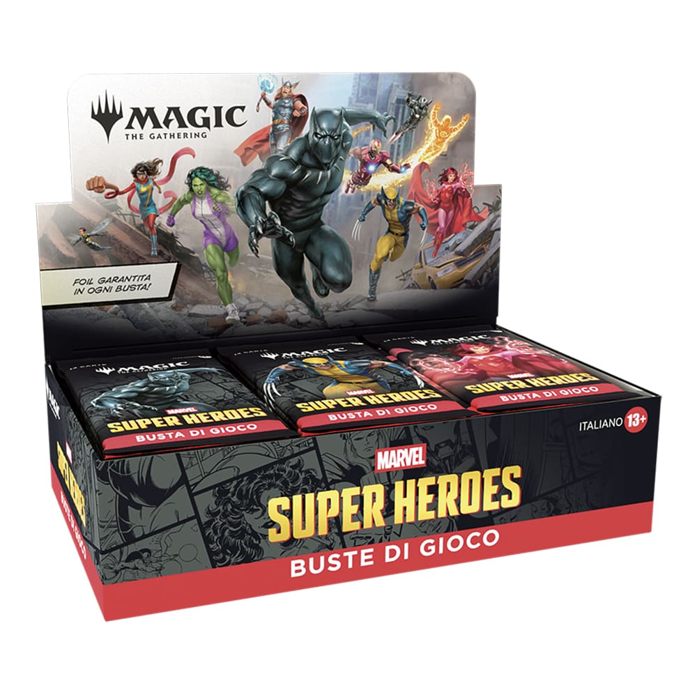 BOX PLAY BOOSTER - MARVEL SUPER HEROES (30 BUSTE) - ITA