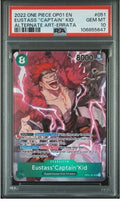 EUSTASS "CAPTAIN" KID ALT ART ERRATA PSA10 #051