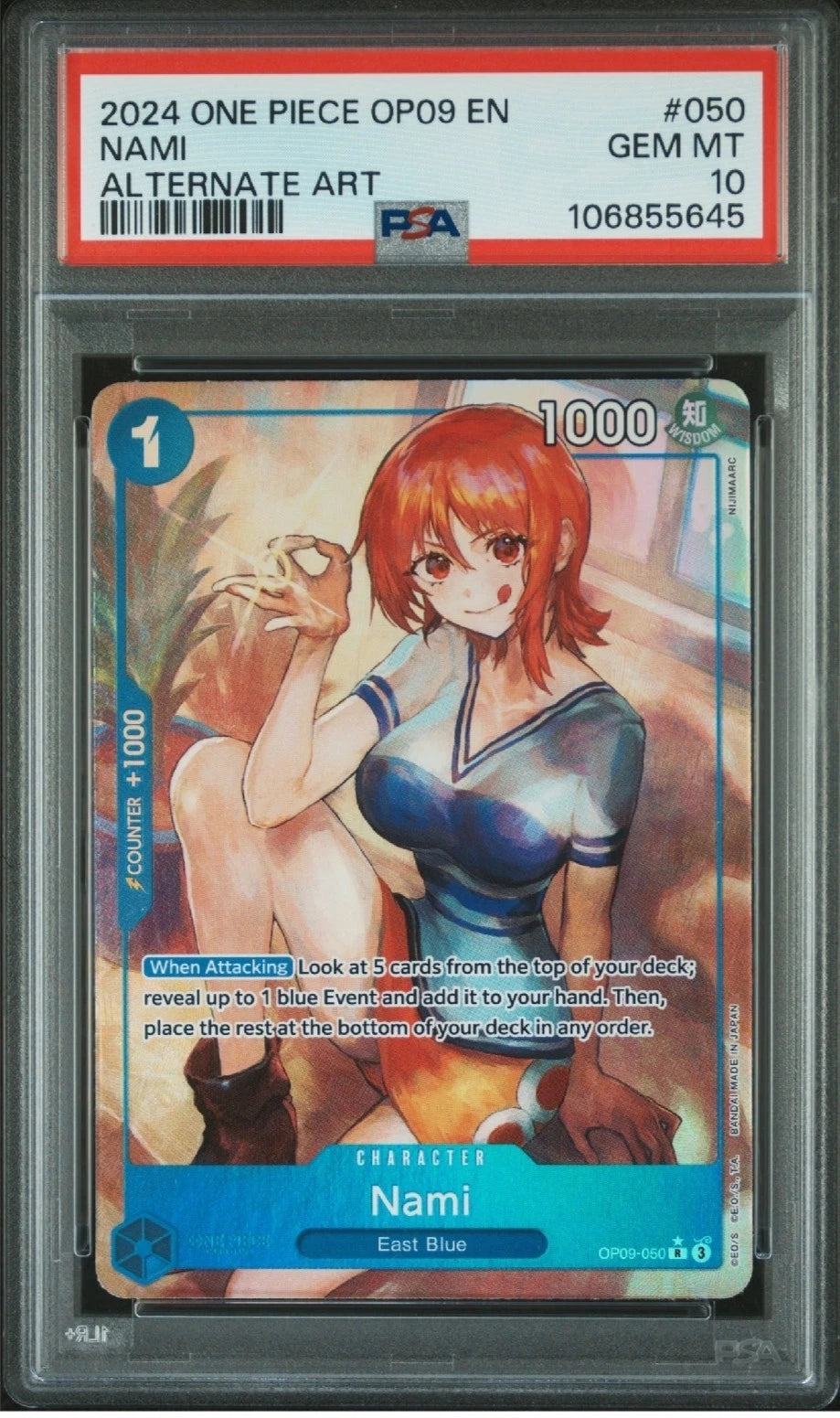 One Piece Nami Alternate Art Op09 EN #050