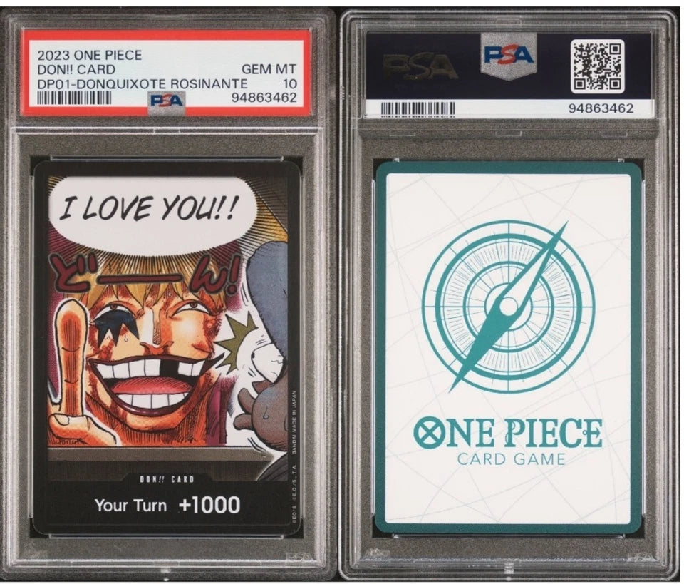 DON!! CARD DP01 DONQUIXOTE ROSINATE PSA10
