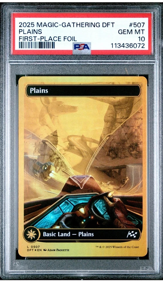 Set 5 Terre Base [First Place Foil] – Aetherdrift – Panorama/Driver's Seat Full Art – Tutte PSA 10 GEM MINT