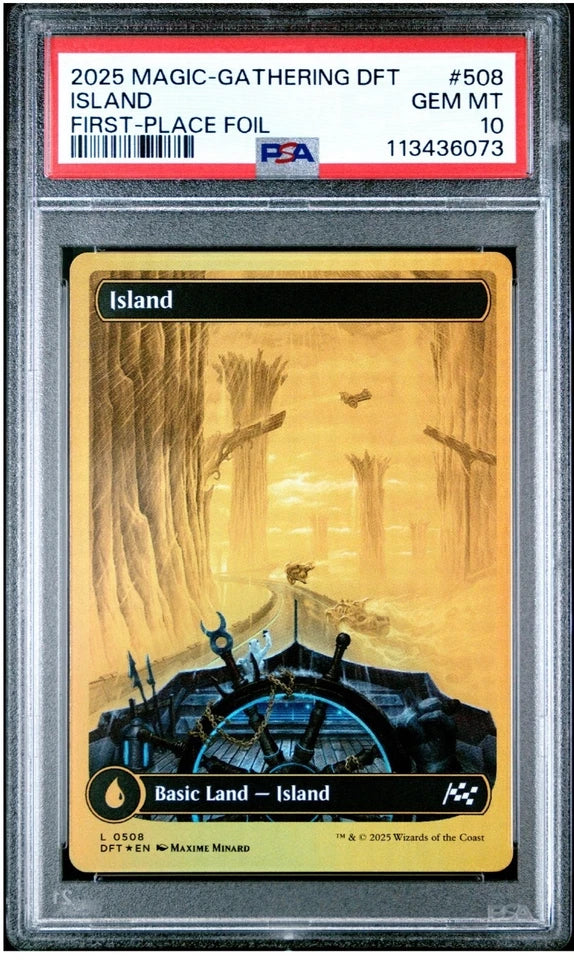 Set 5 Terre Base [First Place Foil] – Aetherdrift – Panorama/Driver's Seat Full Art – Tutte PSA 10 GEM MINT