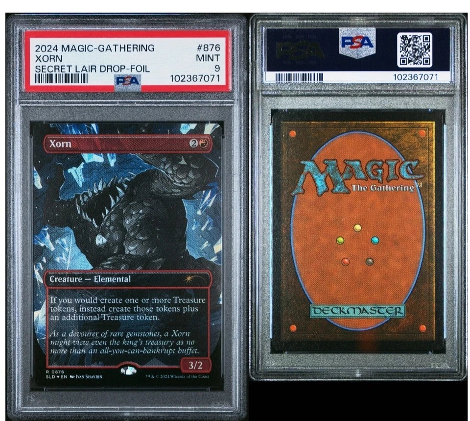 MAGIC THE GATHERING XORN SECRET LAIR DROP-FOIL #876 PSA9