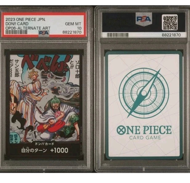 DON!! CARD OP06 ALTERNATE ART WINGS OF THE CAPTAIN PSA10
