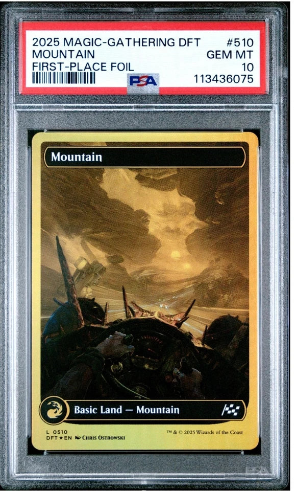 Set 5 Terre Base [First Place Foil] – Aetherdrift – Panorama/Driver's Seat Full Art – Tutte PSA 10 GEM MINT