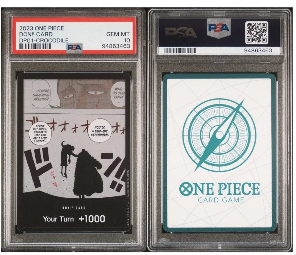 DON!! CARD DP01 CROCODILE PSA10