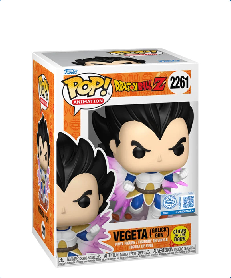 FUNKO POP ragon Ball Z - 2261 Vegeta (Galick Gun) (Glows In The Dark) (Exclusive)